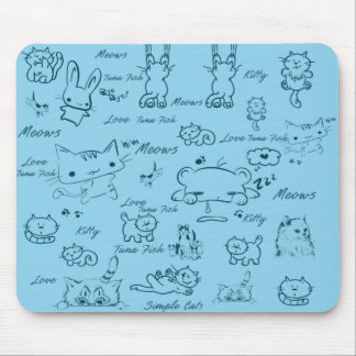 Alfombrilla De Ratón Mousepad de gatos simple