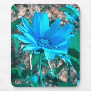 Alfombrilla De Ratón Mousepad de girasol azul silvestre