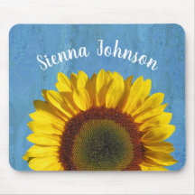Mousepad de girasol personalizado