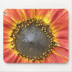 Alfombrilla De Ratón Mousepad de girasol rojo y amarillo