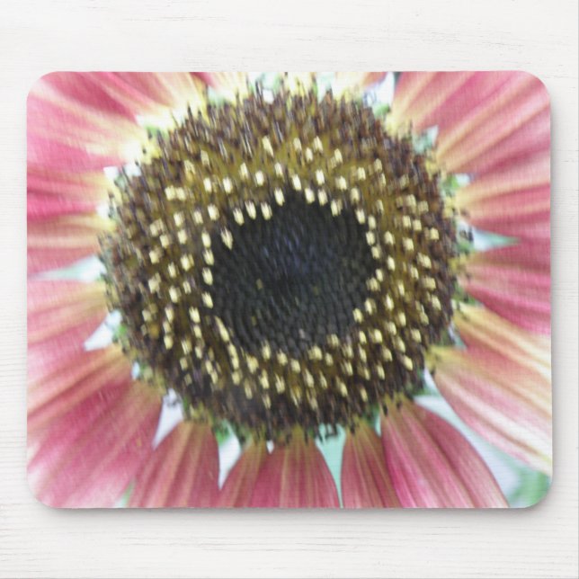 Alfombrilla De Ratón Mousepad de girasol rosa de bonito (Frente)