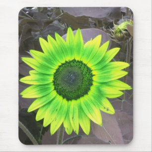 Alfombrilla De Ratón Mousepad de girasol verde amarillo N verde