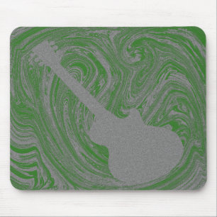 Alfombrilla De Ratón Mousepad de guitarra de Grunge, verde