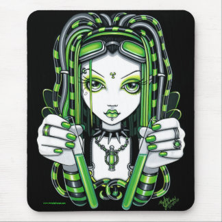 Alfombrilla De Ratón Mousepad de hadas industriales oscuras y "vivivas"