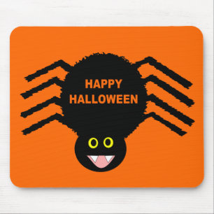Alfombrilla De Ratón Mousepad de Halloween con araña negra