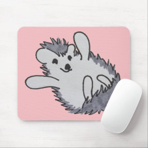 Alfombrilla De Ratón Mousepad de hedor rosa feliz