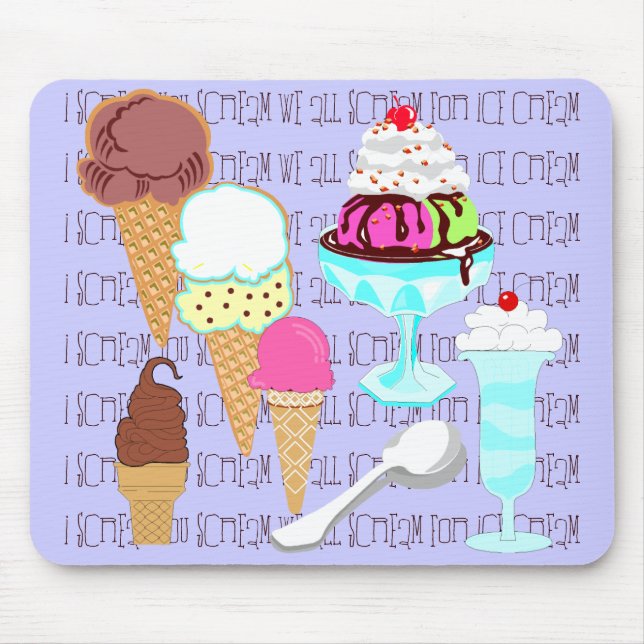 Alfombrilla De Ratón Mousepad de helado (Frente)