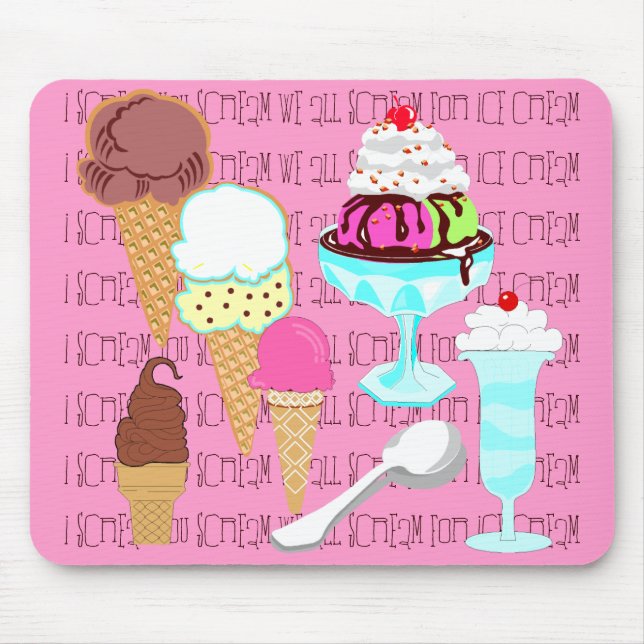 Alfombrilla De Ratón Mousepad de helado (Frente)