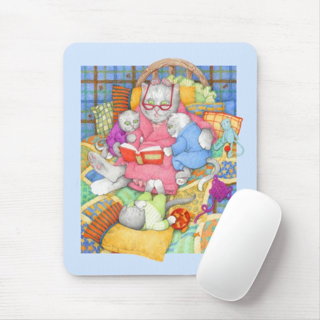 Alfombrilla De Ratón Mousepad de HISTORIA BEDTIME - Azul (Con ratón)