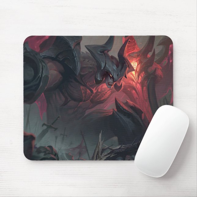 Alfombrilla De Ratón Mousepad de hoja Darkin | Personalizable Mousepad (Con ratón)