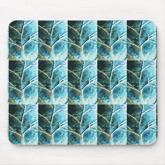 Alfombrilla De Ratón mousepad de hojas metálicas (Frente)