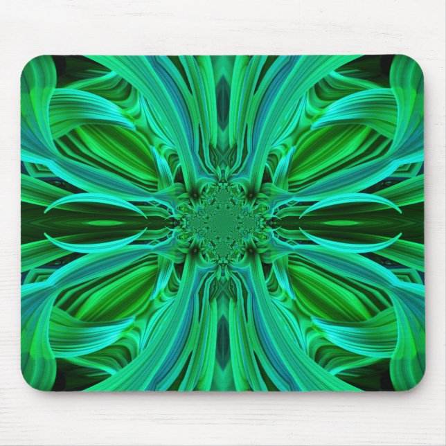 Alfombrilla De Ratón Mousepad de hojas verdes (Frente)