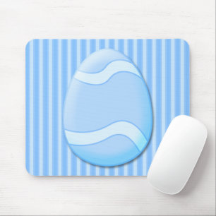Alfombrilla De Ratón Mousepad de Huevo de Pascua (Azul)