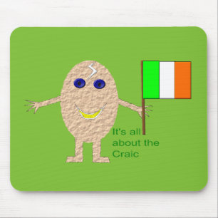 Alfombrilla De Ratón Mousepad de huevo irlandés patriótico