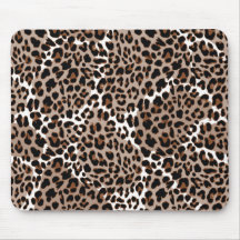 Mousepad de impresión de leopardo multicolor