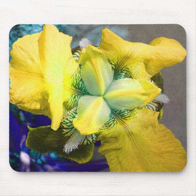 Alfombrilla De Ratón Mousepad de iris amarillo (Frente)