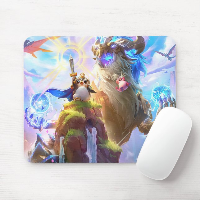 Alfombrilla De Ratón Mousepad de juego de dragones cósmicos | ¡Personal (Con ratón)