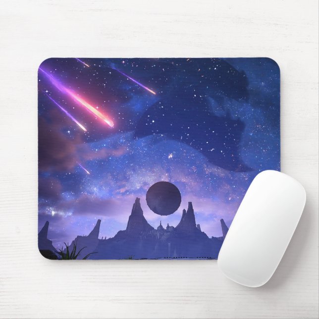 Alfombrilla De Ratón Mousepad de juego de dragones cósmicos | ¡Personal (Con ratón)