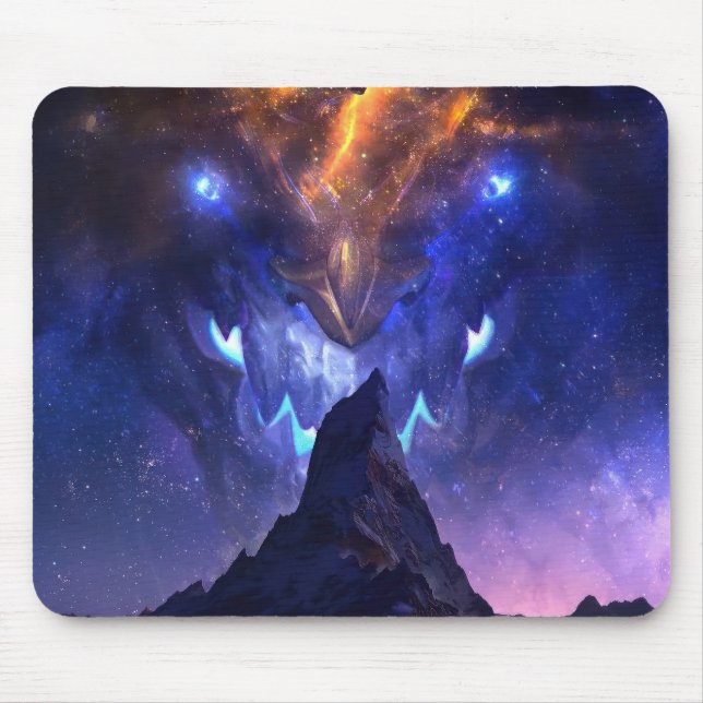 Alfombrilla De Ratón Mousepad de juego de dragones cósmicos | ¡Personal (Frente)