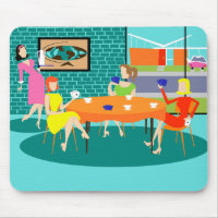 Mousepad de juego semanal de cartas para mujeres r
