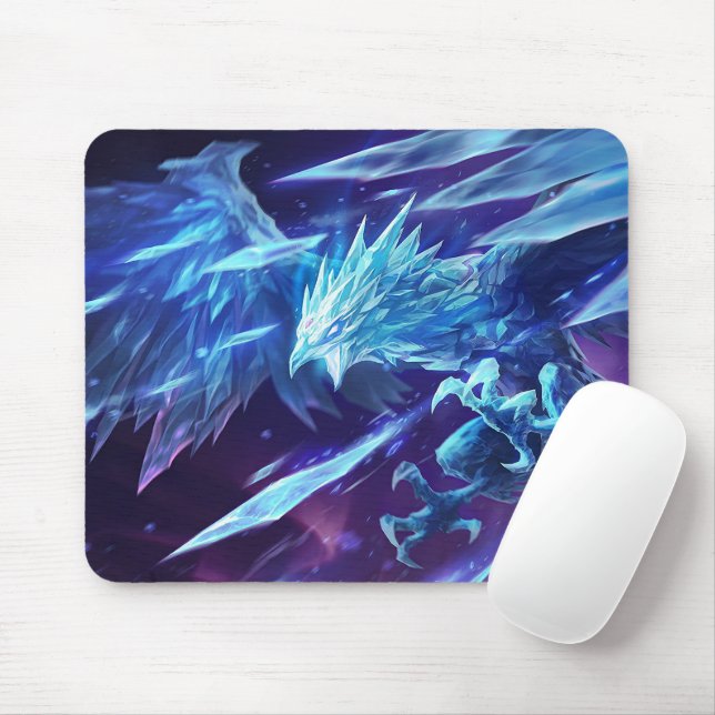 Alfombrilla De Ratón Mousepad de juegos de dragón escarcha | ¡Personali (Con ratón)