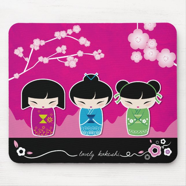 Alfombrilla De Ratón Mousepad de Kokeshi (Frente)