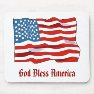 Alfombrilla De Ratón Mousepad de la bandera americana