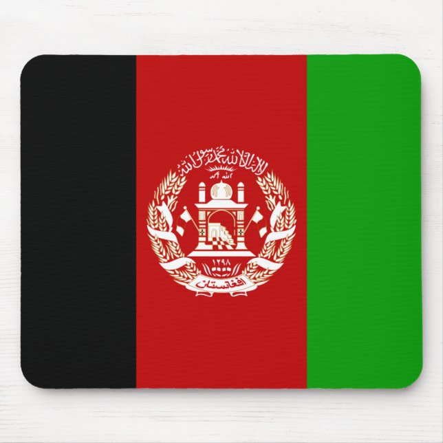 Alfombrilla De Ratón mousepad de la bandera de afganistán (Frente)