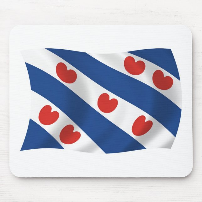 Alfombrilla De Ratón Mousepad de la bandera de Frisia (Frente)
