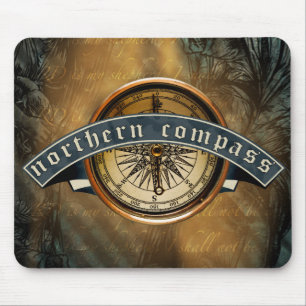 Alfombrilla De Ratón Mousepad de la brújula septentrional