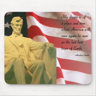 Alfombrilla De Ratón Mousepad de la cita de Abraham Lincoln