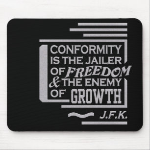 Alfombrilla De Ratón Mousepad de la cita de JFK