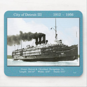 Alfombrilla De Ratón Mousepad de la ciudad de Detroit III