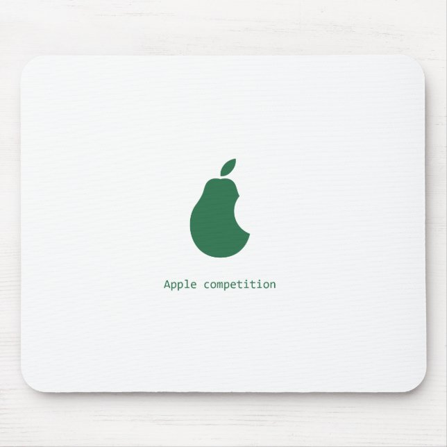 Alfombrilla De Ratón mousepad de la competencia-pera de la manzana (Frente)