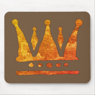 Alfombrilla De Ratón Mousepad de la Corona Dorada