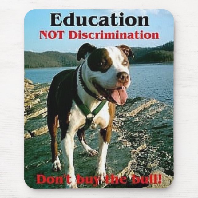 Alfombrilla De Ratón Mousepad de la discriminación de la educación no (Frente)