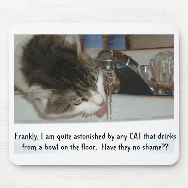 Alfombrilla De Ratón Mousepad de la diva del gato (Frente)