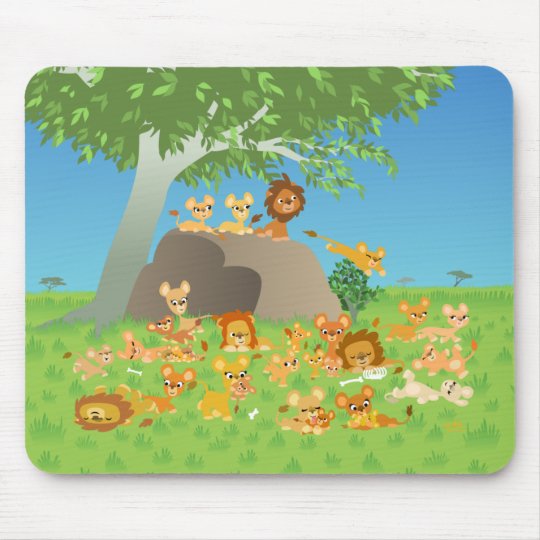 Alfombrilla De Ratón Mousepad de la familia del león del ...