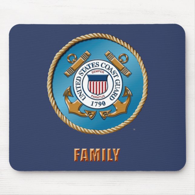 Alfombrilla De Ratón Mousepad de la familia USCG (Frente)