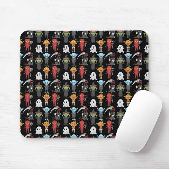 Alfombrilla De Ratón Mousepad de la fiesta de Halloween (Con ratón)