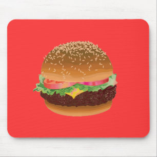 Alfombrilla De Ratón Mousepad de la hamburguesa