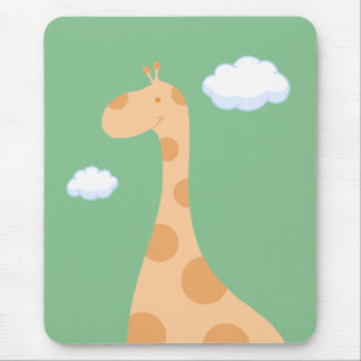 Alfombrilla De Ratón Mousepad de la jirafa del dibujo animado
