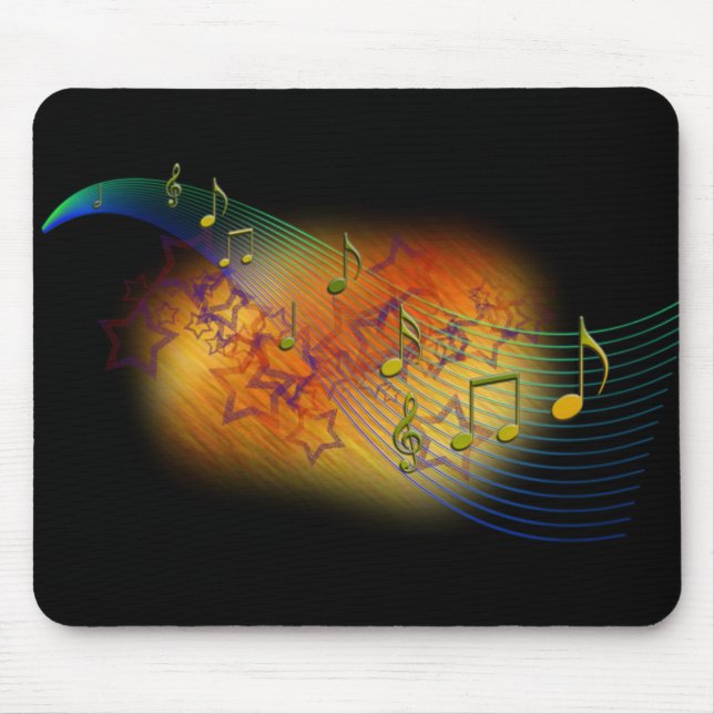Alfombrilla De Ratón mousepad de la música (Frente)