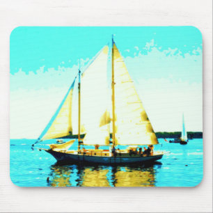 Alfombrilla De Ratón mousepad de la navegación del schooner