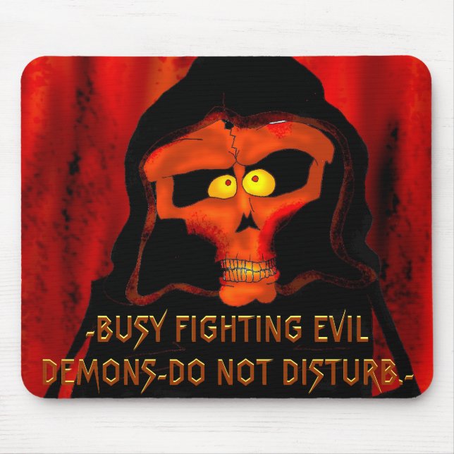 Alfombrilla De Ratón Mousepad de la parodia de Diablo (Frente)