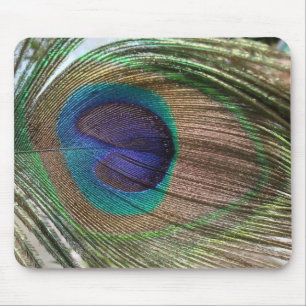 Alfombrilla De Ratón mousepad de la pluma del pavo real
