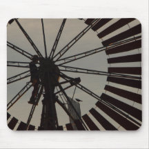Mousepad de la silueta del molino de viento