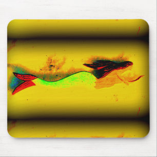 Alfombrilla De Ratón mousepad de la sirena de la natación
