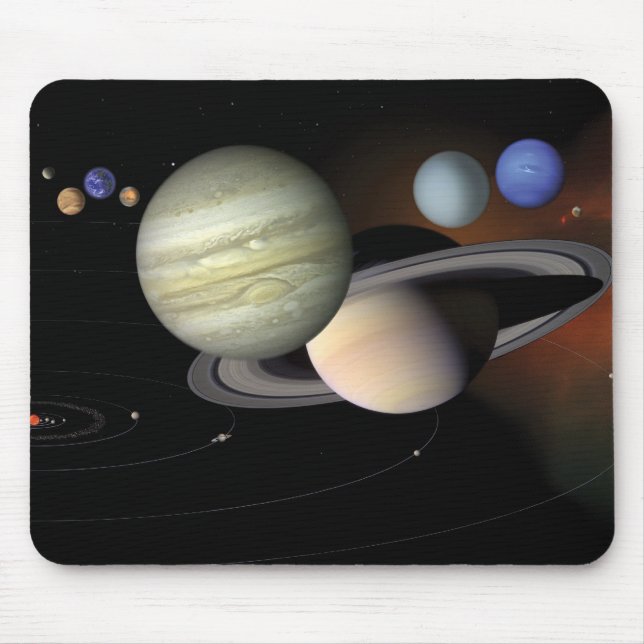 Alfombrilla De Ratón Mousepad "de la Sistema Solar" (Frente)