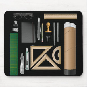Alfombrilla De Ratón mousepad de la tabla del arquitecto